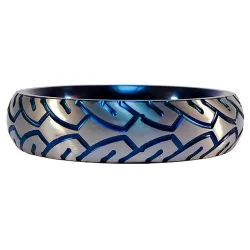 Generique Cockring en métal Blue Racer